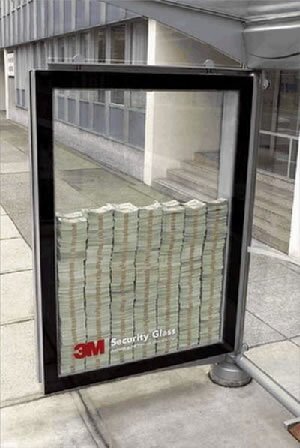Security Glass Advertisement